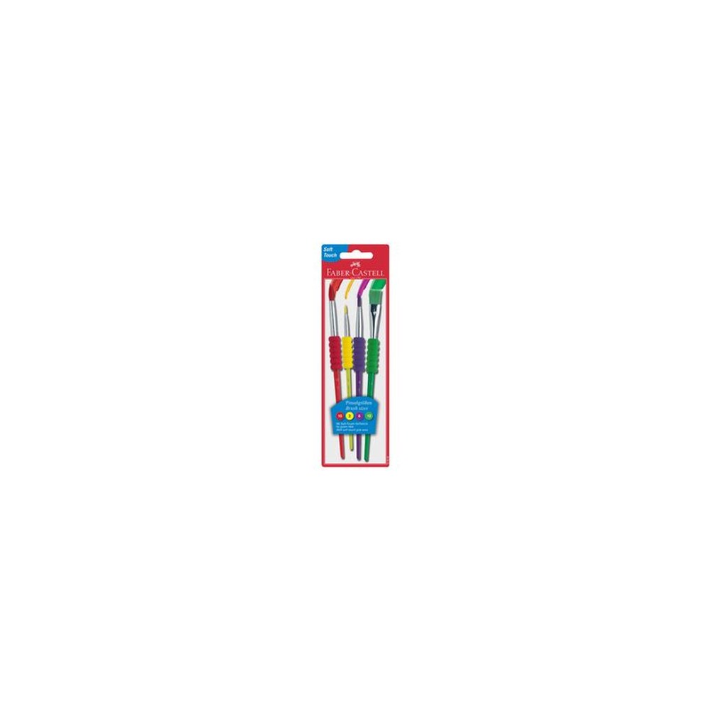 FABER-CASTELL Kit de pinceau à poils synthétiques