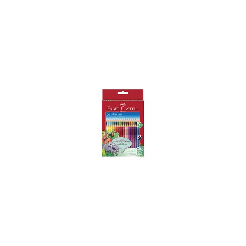 FABER-CASTELL Crayons de couleur Colour GRIP, étui de 36