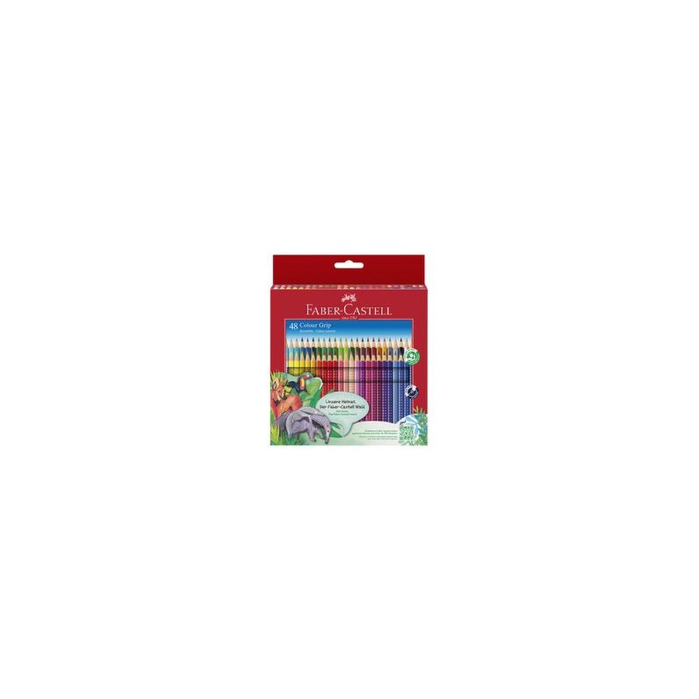 FABER-CASTELL Crayons de couleur Colour GRIP, étui de 48