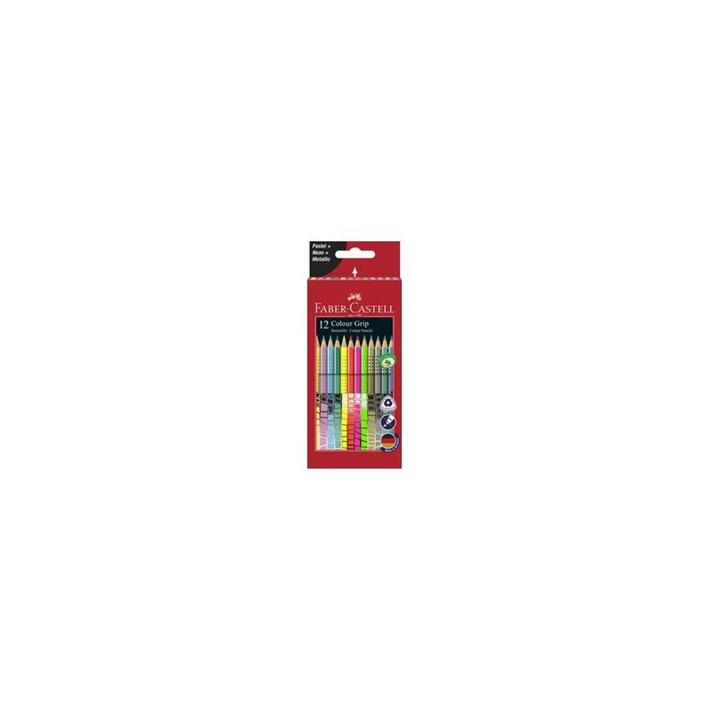 FABER-CASTELL Crayon de couleur triangulaire Colour GRIP
