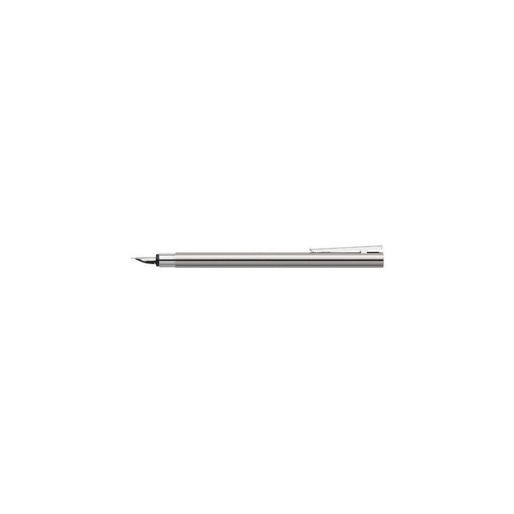 FABER-CASTELL Stylo plume NEO Slim acier inox, brillant, M