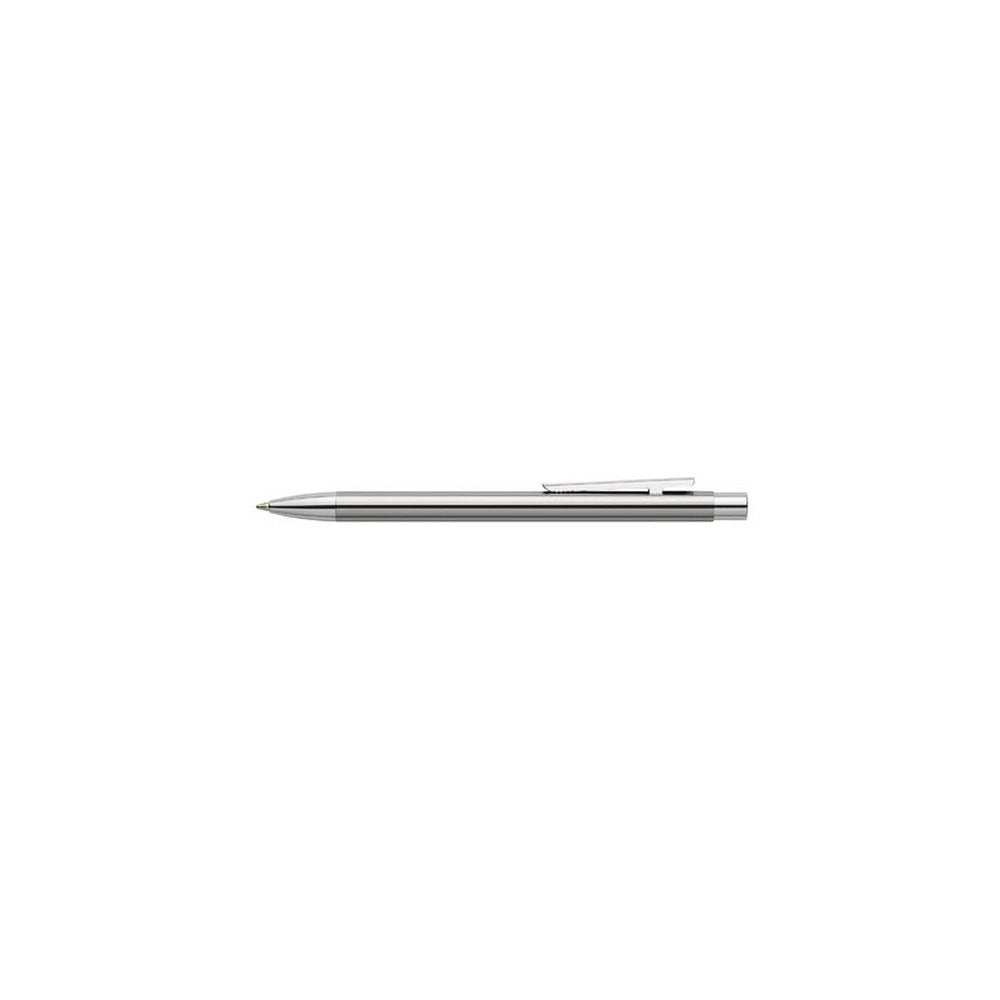 FABER-CASTELL Stylo à bille NEO Slim, acier inox, brillant