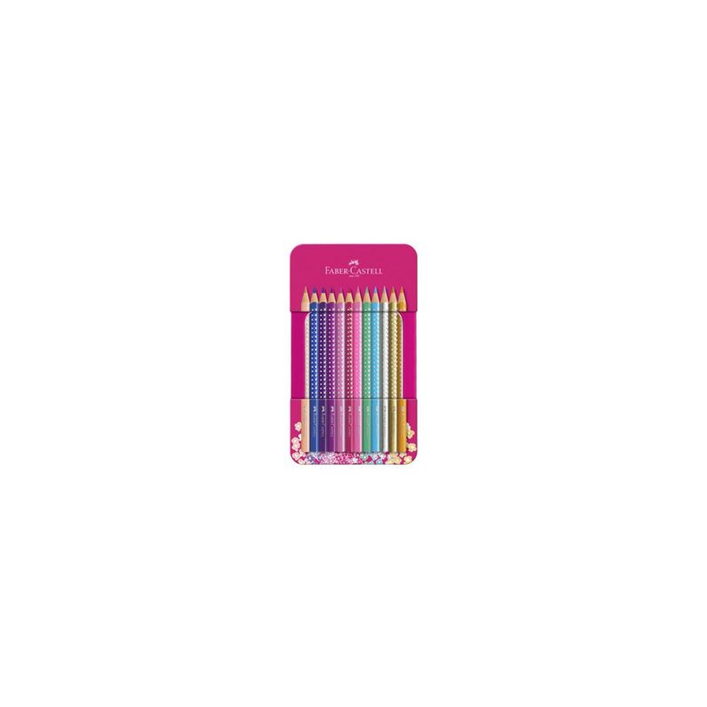 FABER-CASTELL Crayons de couleur triangulaires SPARKLE