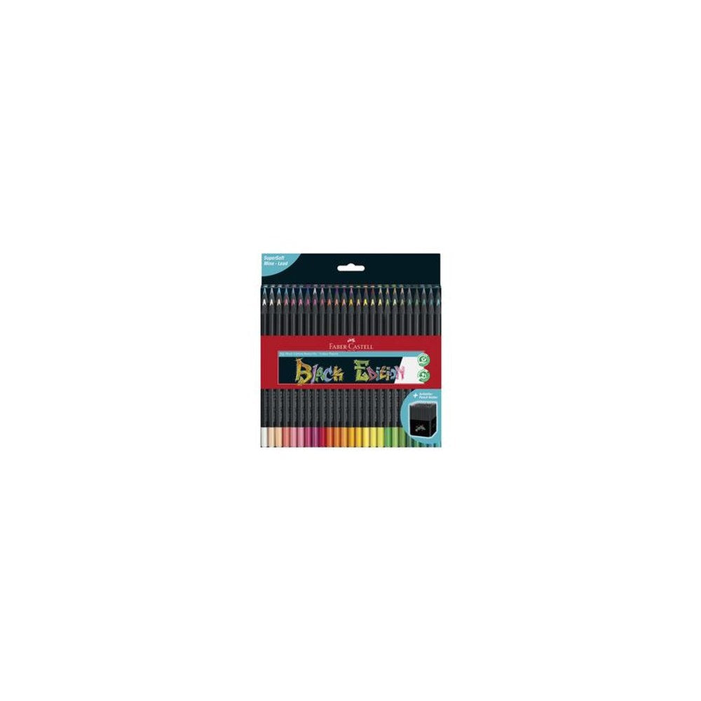 FABER-CASTELL Crayon de couleur Black Edition, étui de 50