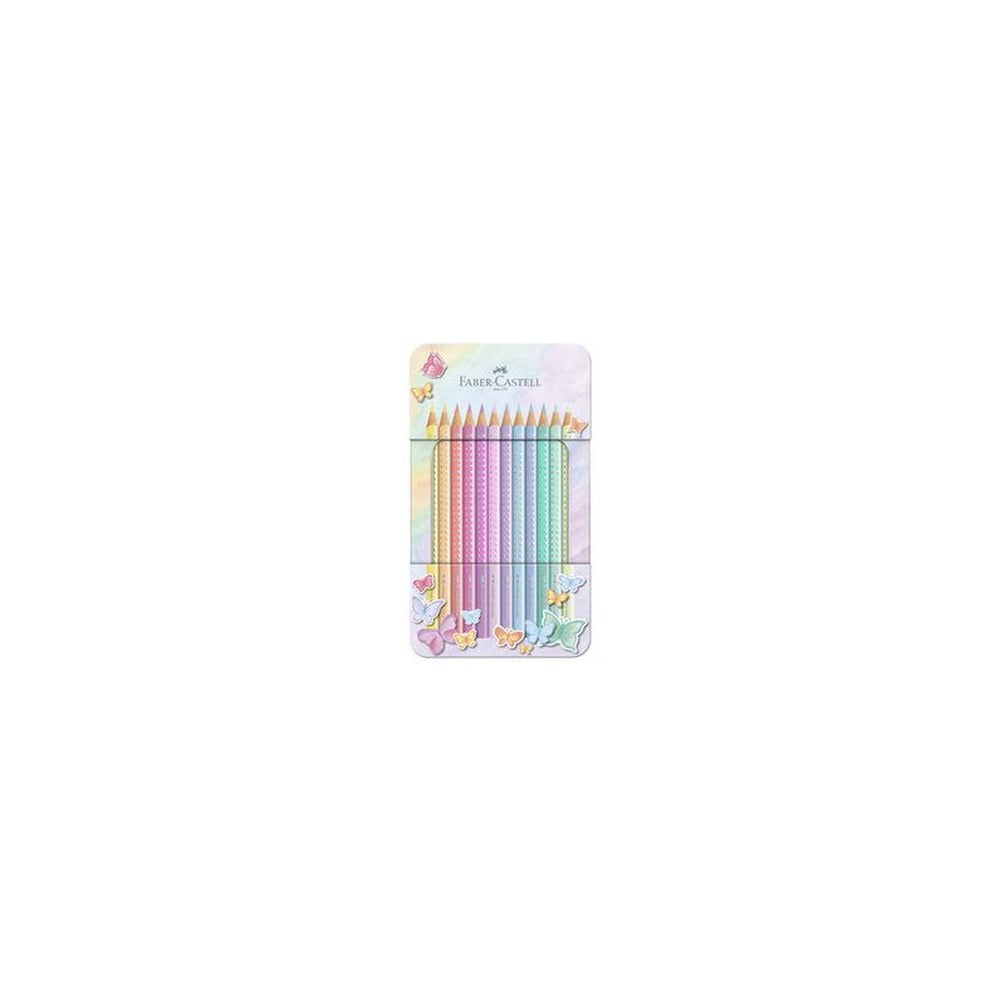FABER-CASTELL Crayon de couleur SPARKLE PASTEL, étui de 12