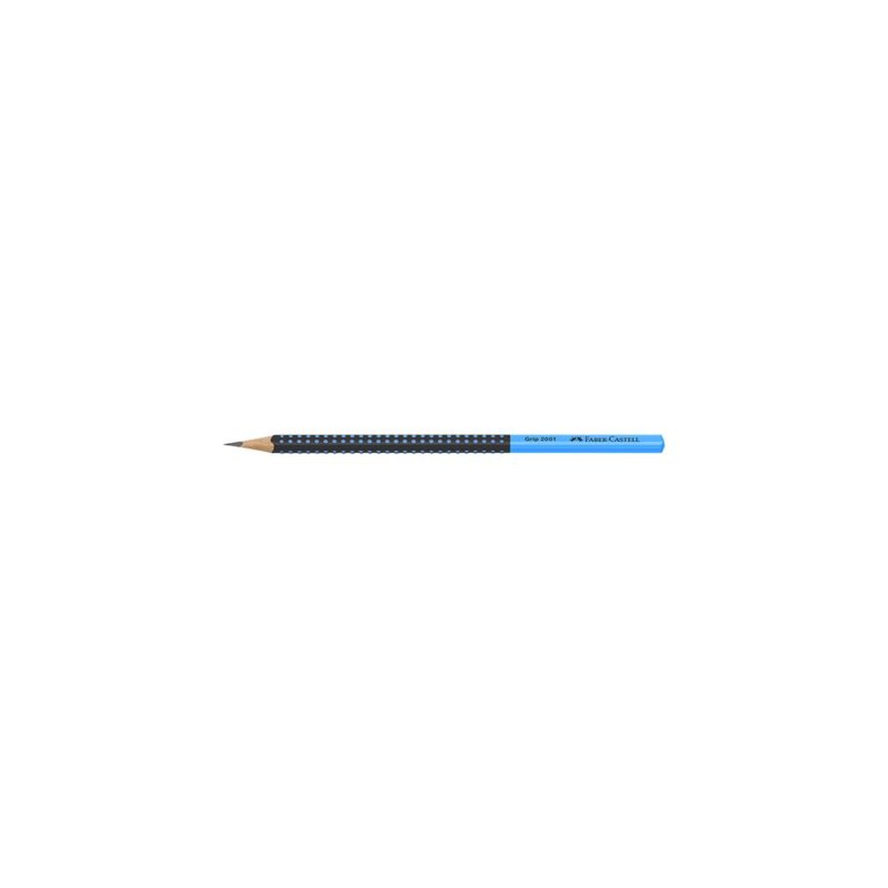 FABER-CASTELL Crayon graphite GRIP 2001 TWO TONE, bleu