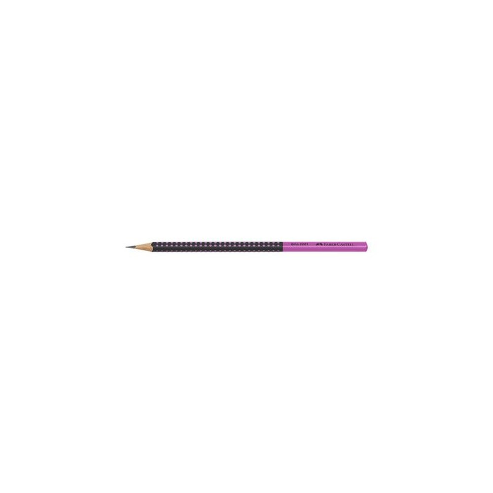 FABER-CASTELL Crayon graphite GRIP 2001 TWO TONE, rose