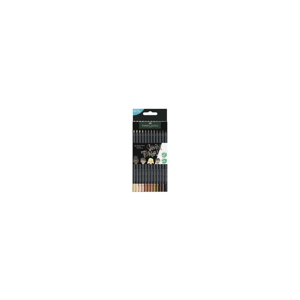 FABER-CASTELL Crayon de couleur triangulaire Black Edition