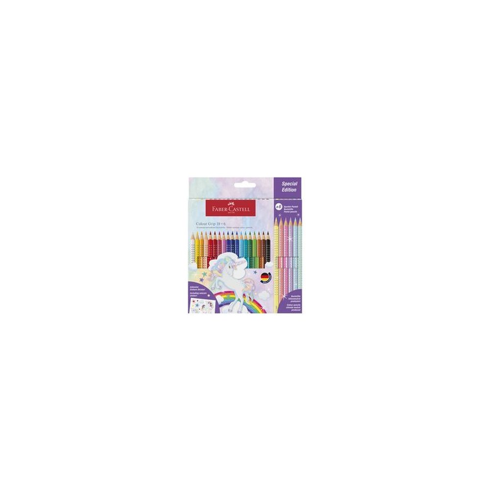 FABER-CASTELL Crayon de couleur triangulaire Colour GRIP