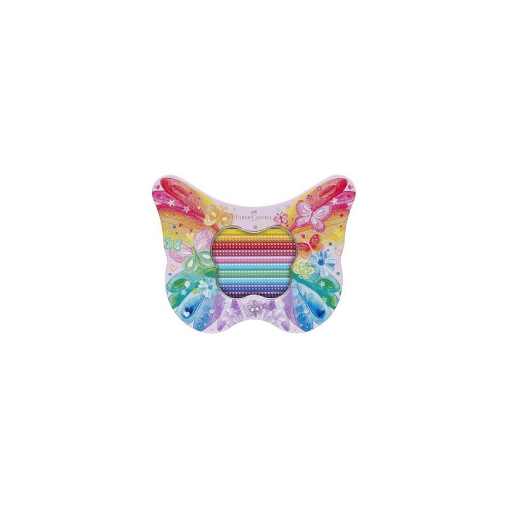 FABER-CASTELL Crayon de couleur triangulaire GRIP SPARKLE