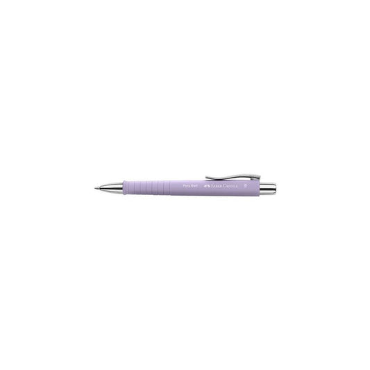 FABER-CASTELL Stylo-bille rétractable POLY BALL XB, lilas