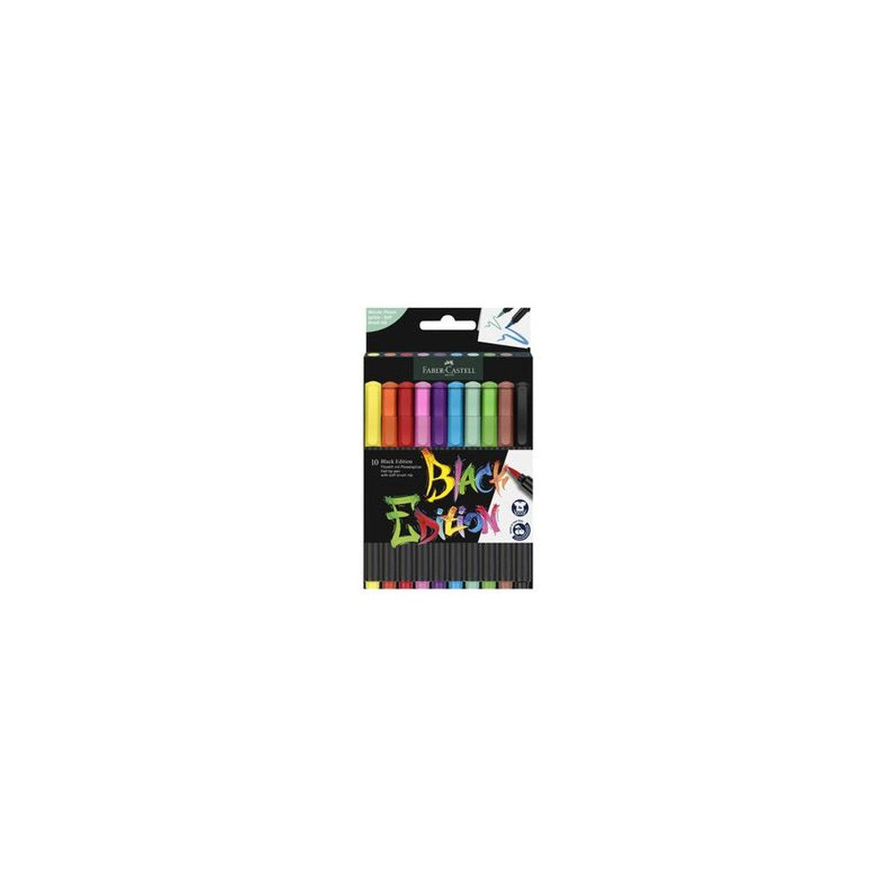 FABER-CASTELL Feutre Black Edition, étui de 10