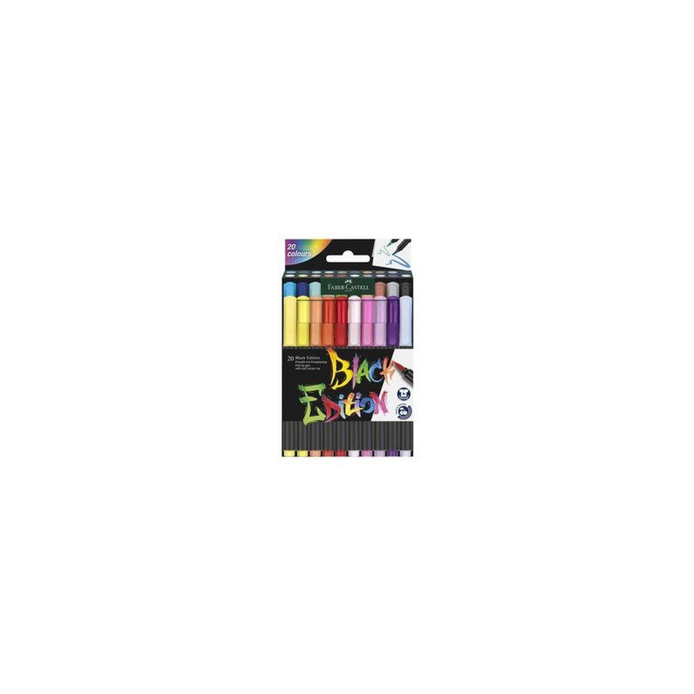 FABER-CASTELL Feutre Black Edition, étui de 20