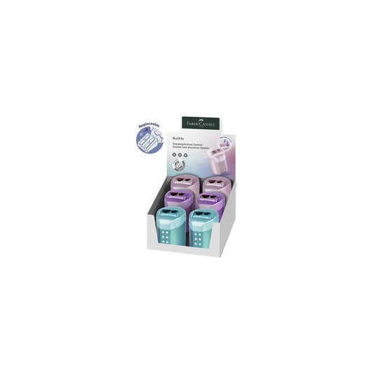 FABER-CASTELL Taille-crayon double RollOn SPARKLE x6