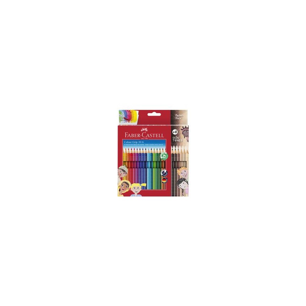 FABER-CASTELL Crayon de couleur Colour GRIP, étui promo