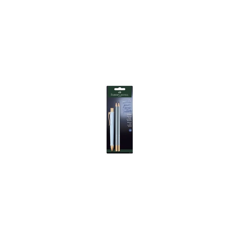 FABER-CASTELL Set d'écriture POLY BALL URBAN, bleu ciel