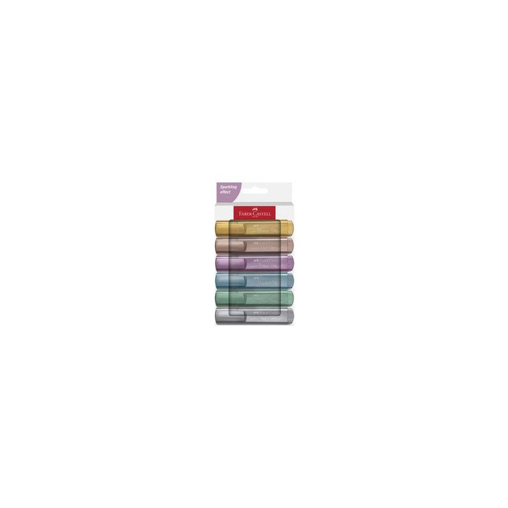 FABER-CASTELL Surligneur TEXTLINER 46 METALLIC, étui de 6