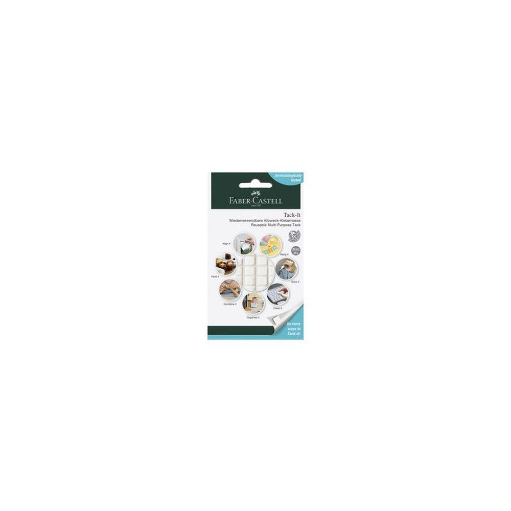 FABER-CASTELL Pastille adhésive Tack-It, enlevable, blanc