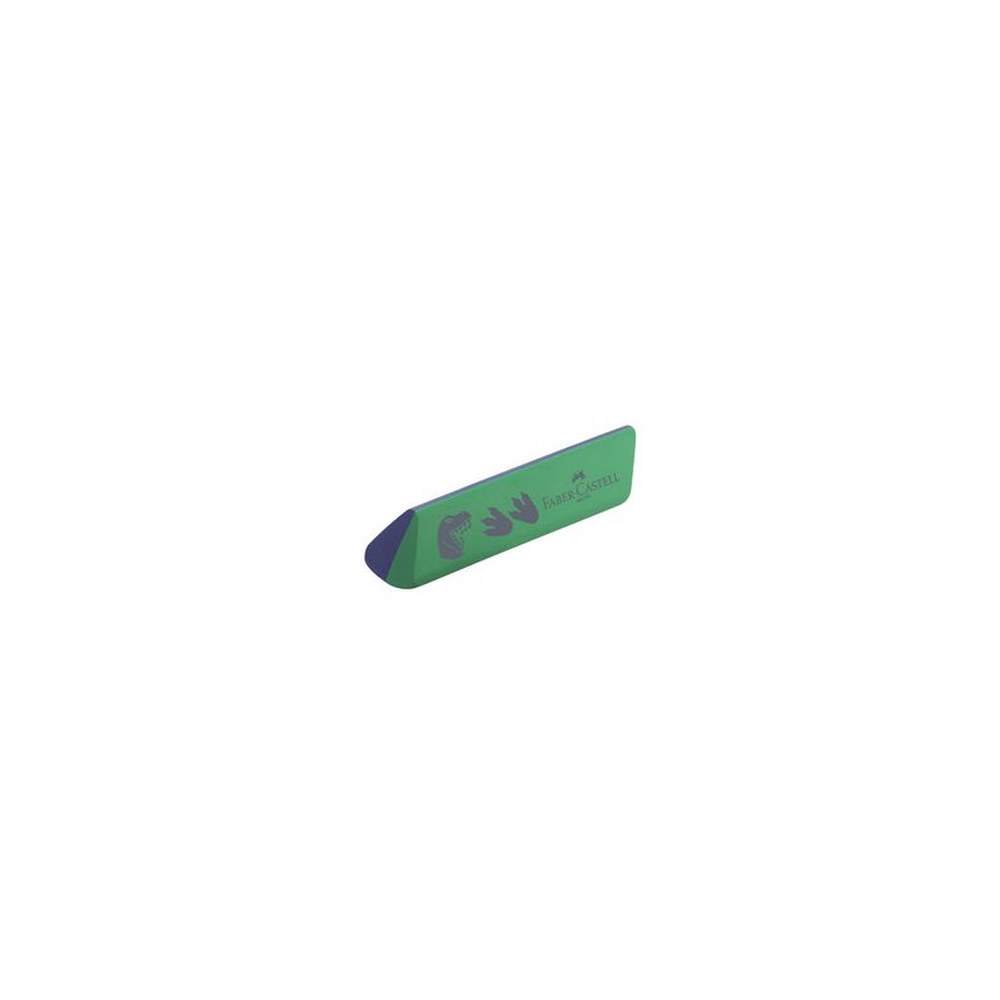 FABER-CASTELL Gomme en plastique "Dino", vert/bleu