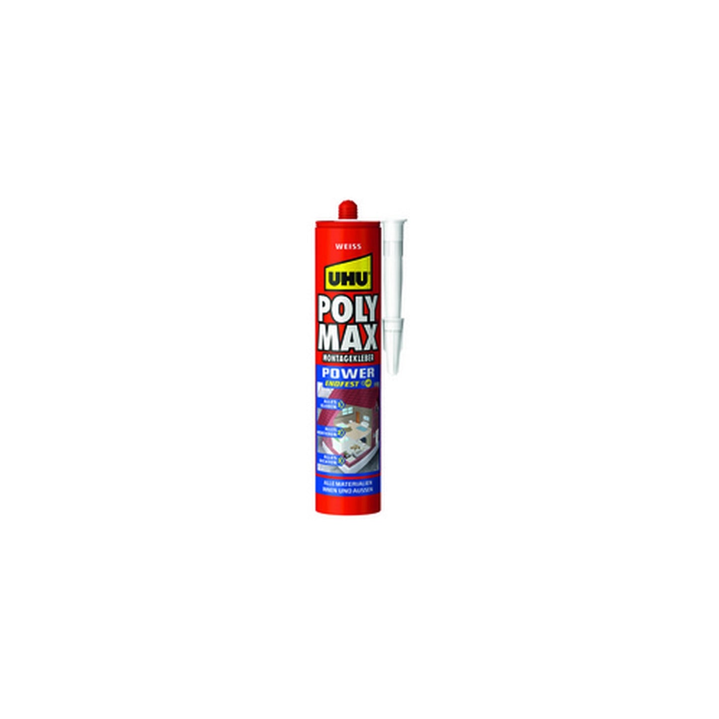 UHU Colle de montage POLYMAX POWER EXPRESS, blanc