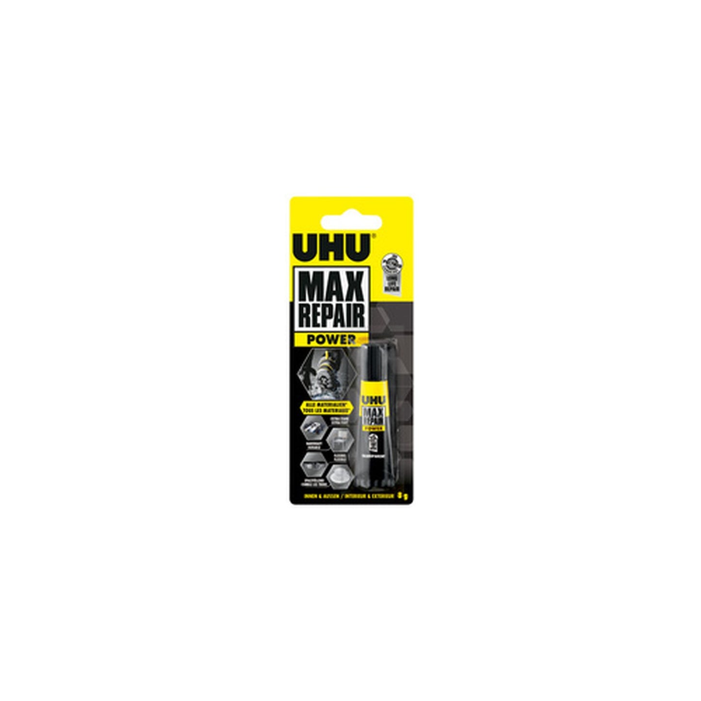 UHU Colle universelle MAX REPAIR POWER, 8 g tube