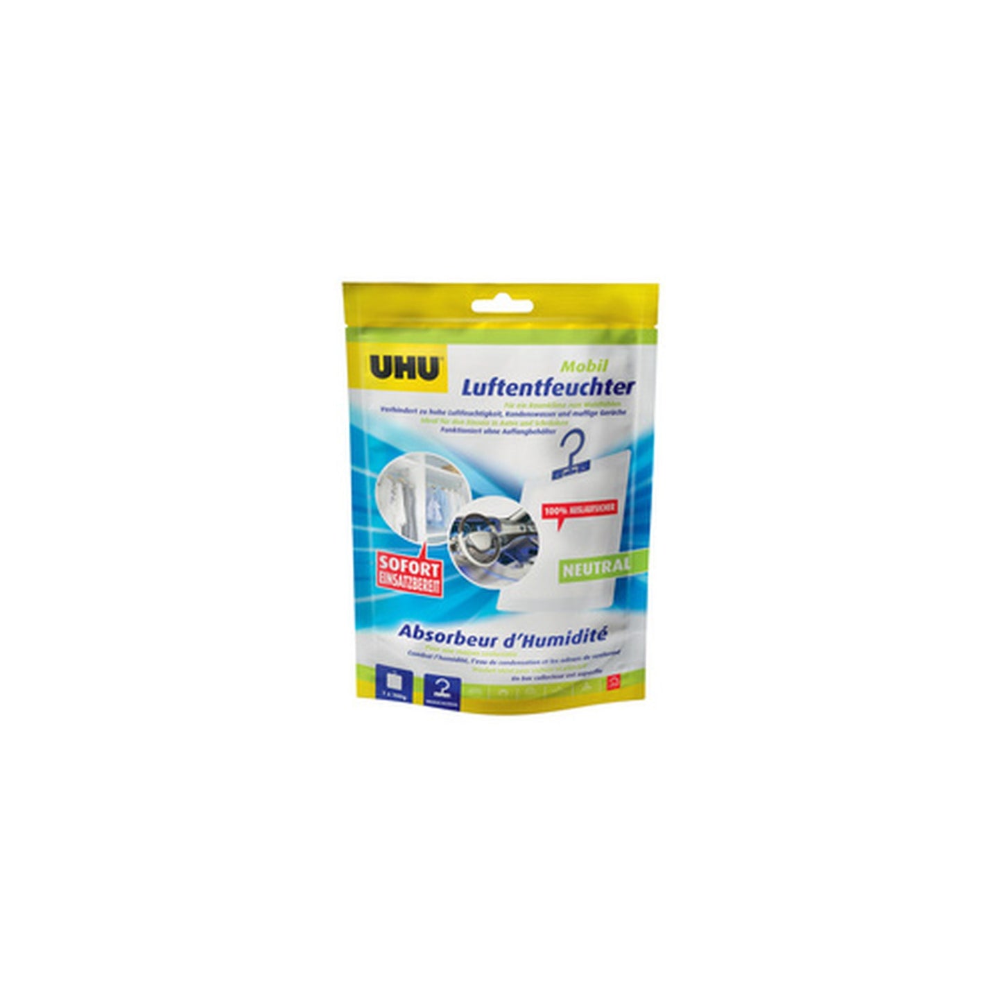 UHU Absorbeur d'humidité pour voiture, 300 g