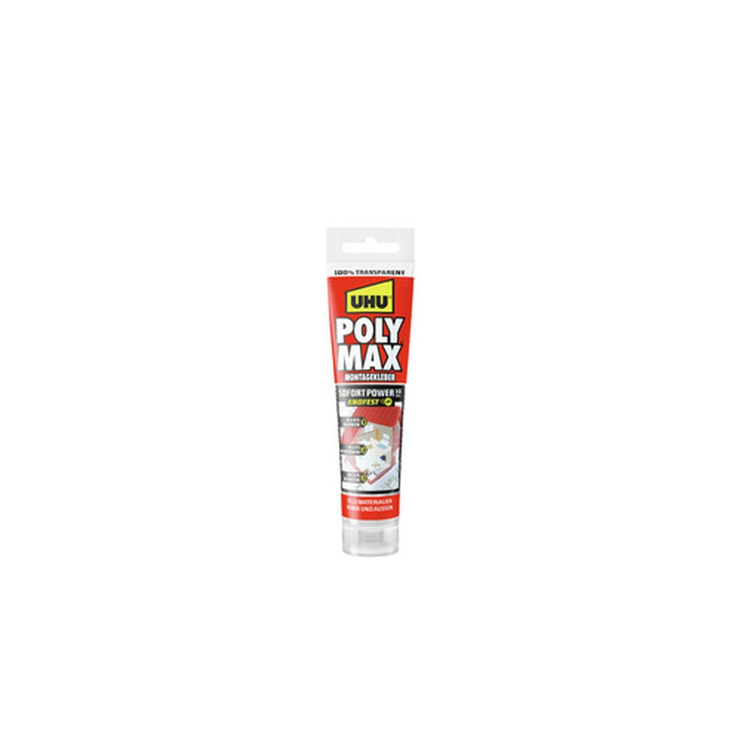 UHU Colle de montage POLYMAX prise immédiate, transparent