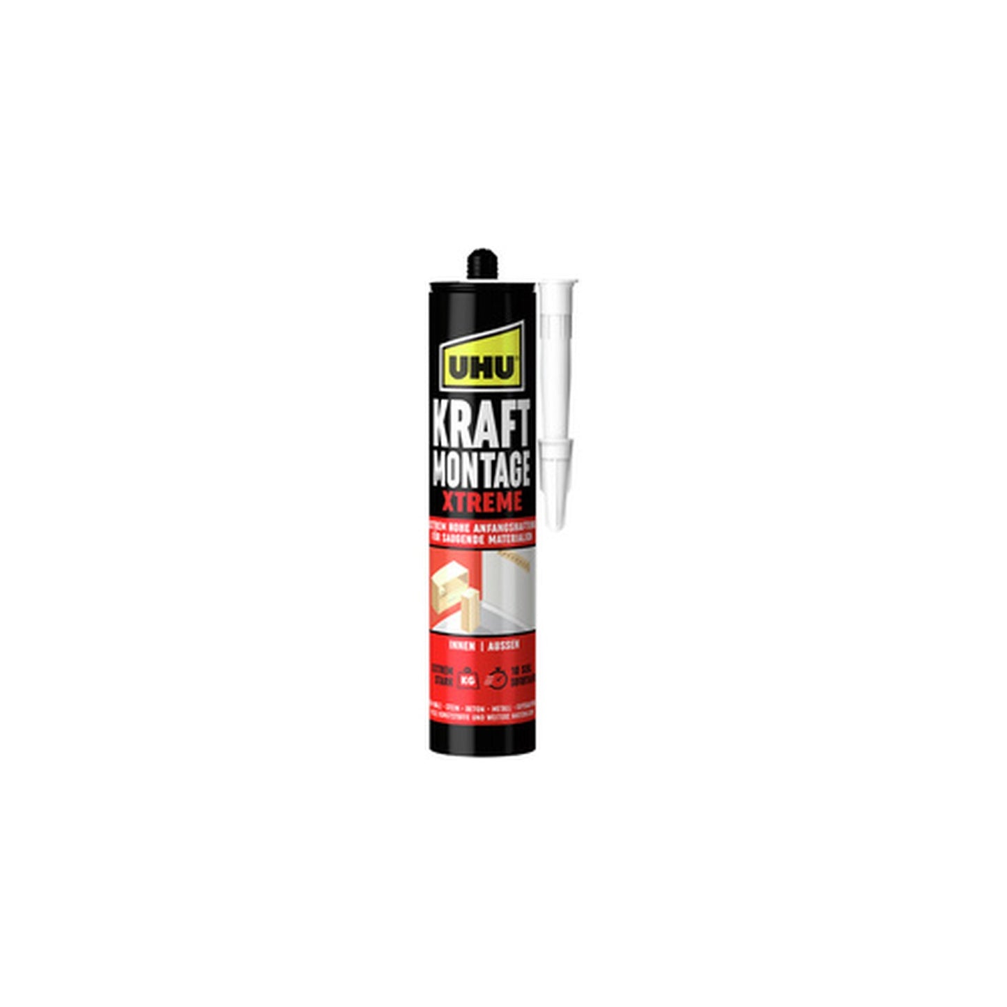 UHU Colle de montage KRAFT XTREME, cartouche de 370 g