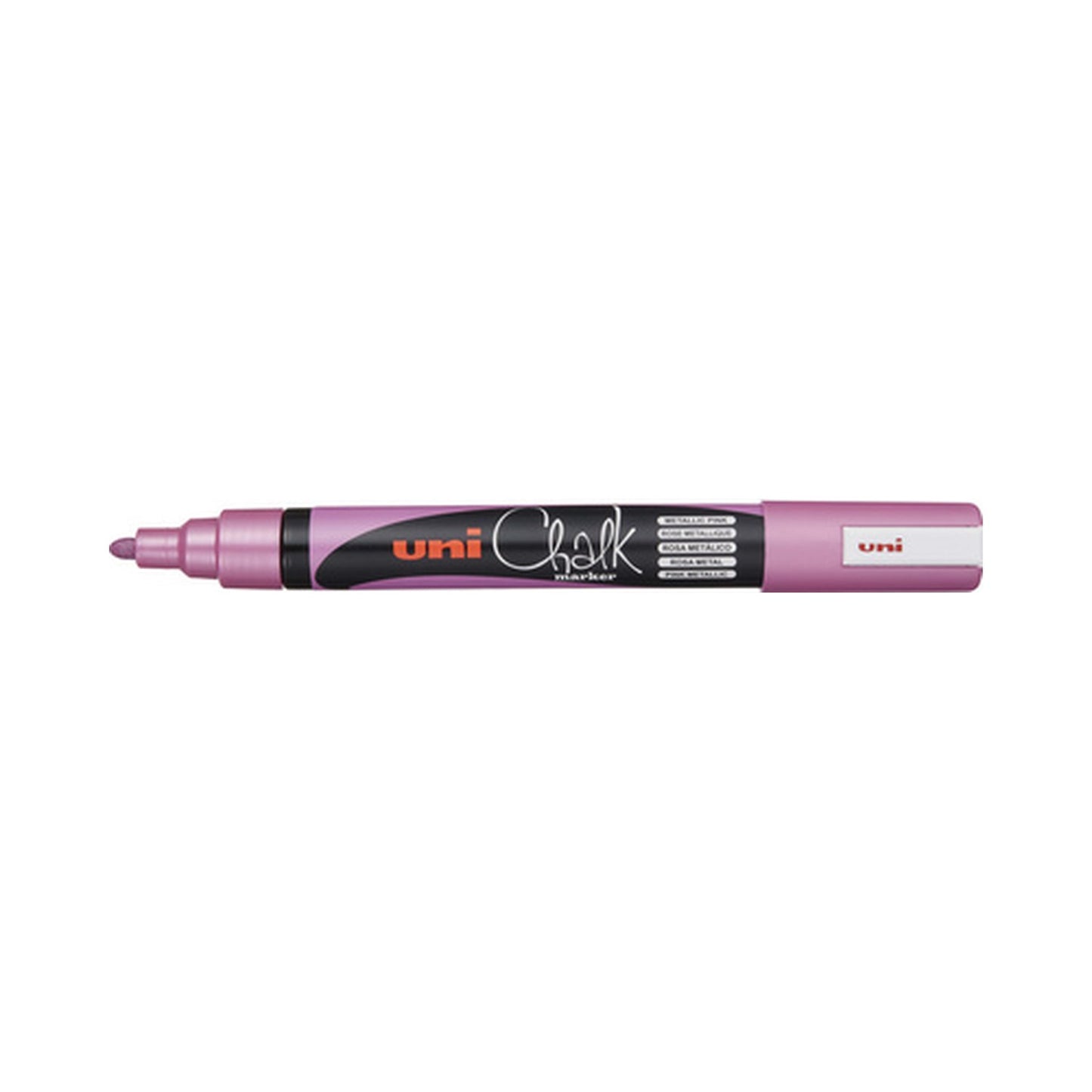 uni-ball Marqueur craie Chalk marker PWE5M, rose métallique