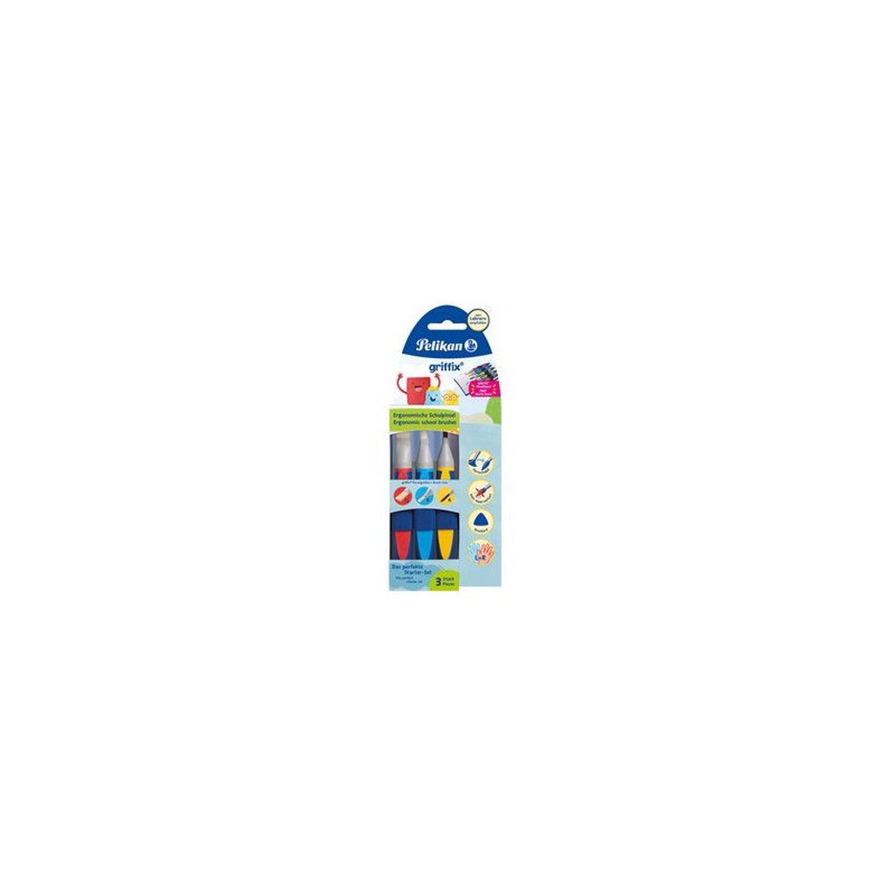 Pelikan Set de pinceaux scolaires griffix, 5 pièces