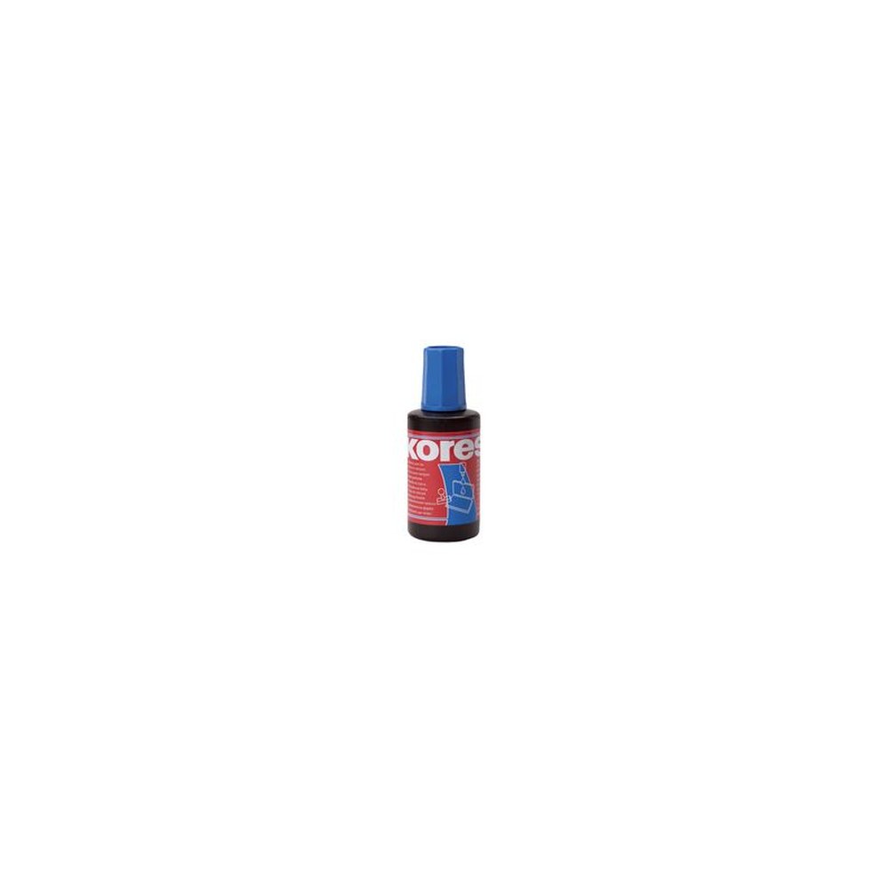 Kores Encre pour tampon encreur, contenu: 27 ml, bleu