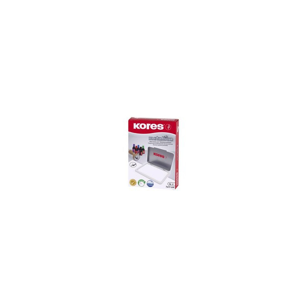 Kores tampon encreur "METALLICA", (L)110 x (P)70 mm, rouge