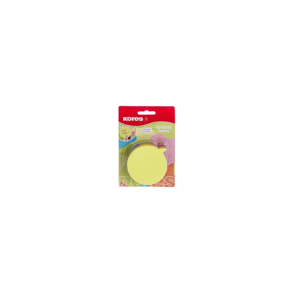 Kores Cubes de notes adhésives "bulles", 70 x 70 mm, uni
