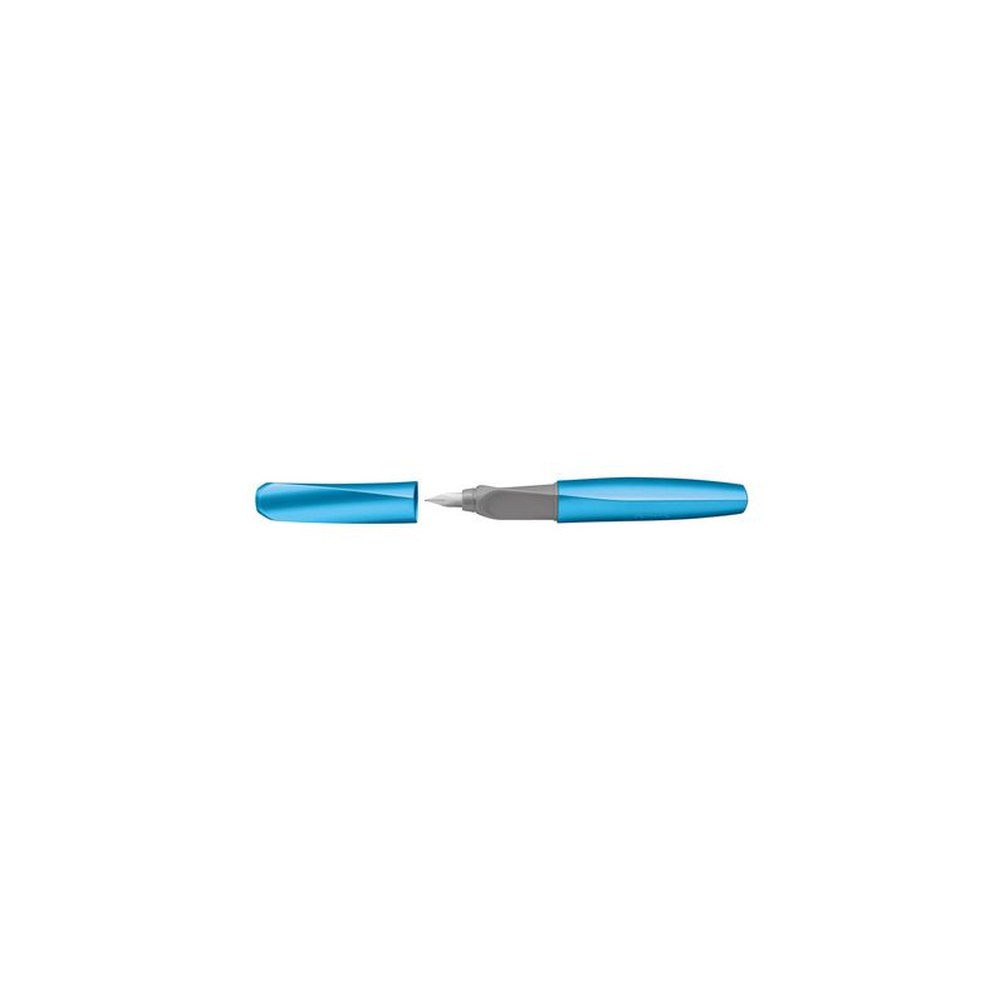 Pelikan Twist Stylo plume Frosted Blue, bleu-métallique