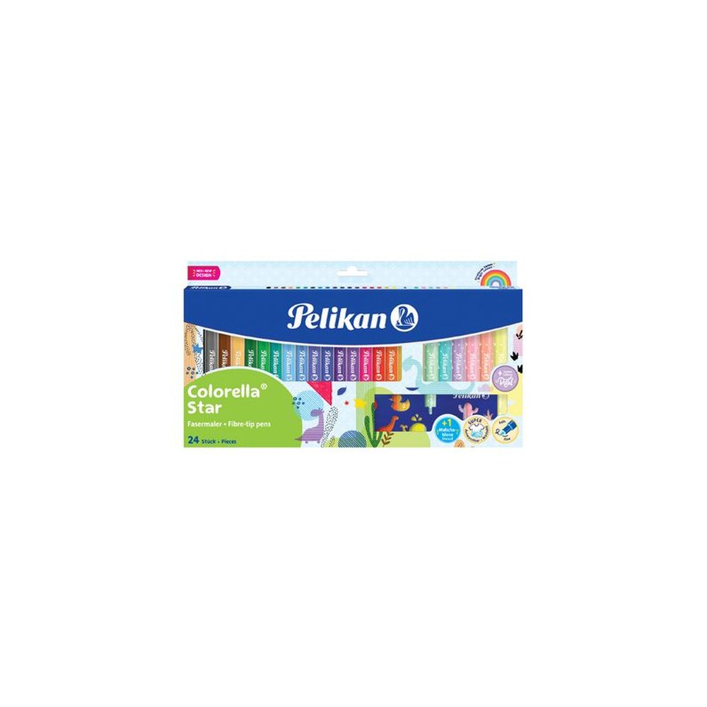 Pelikan Feutre colorella star, étui carton 18+6
