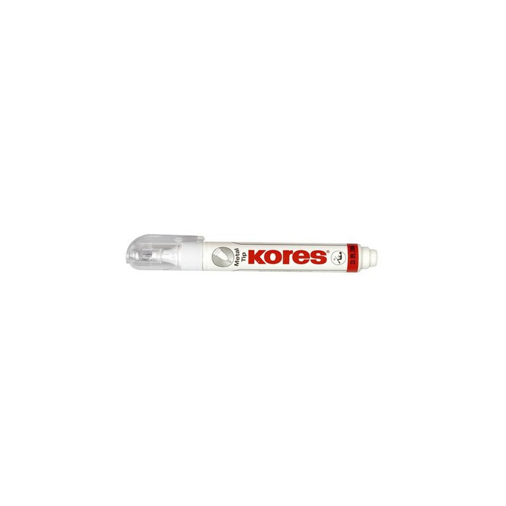 Kores Stylo correcteur "Metal Tip", blanc, contenu: 10 g