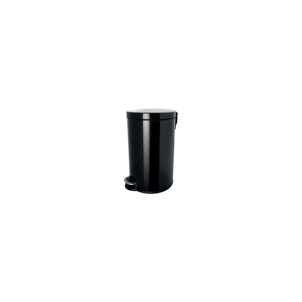 helit Poubelle à pédale "the silent", 20 litres, noir