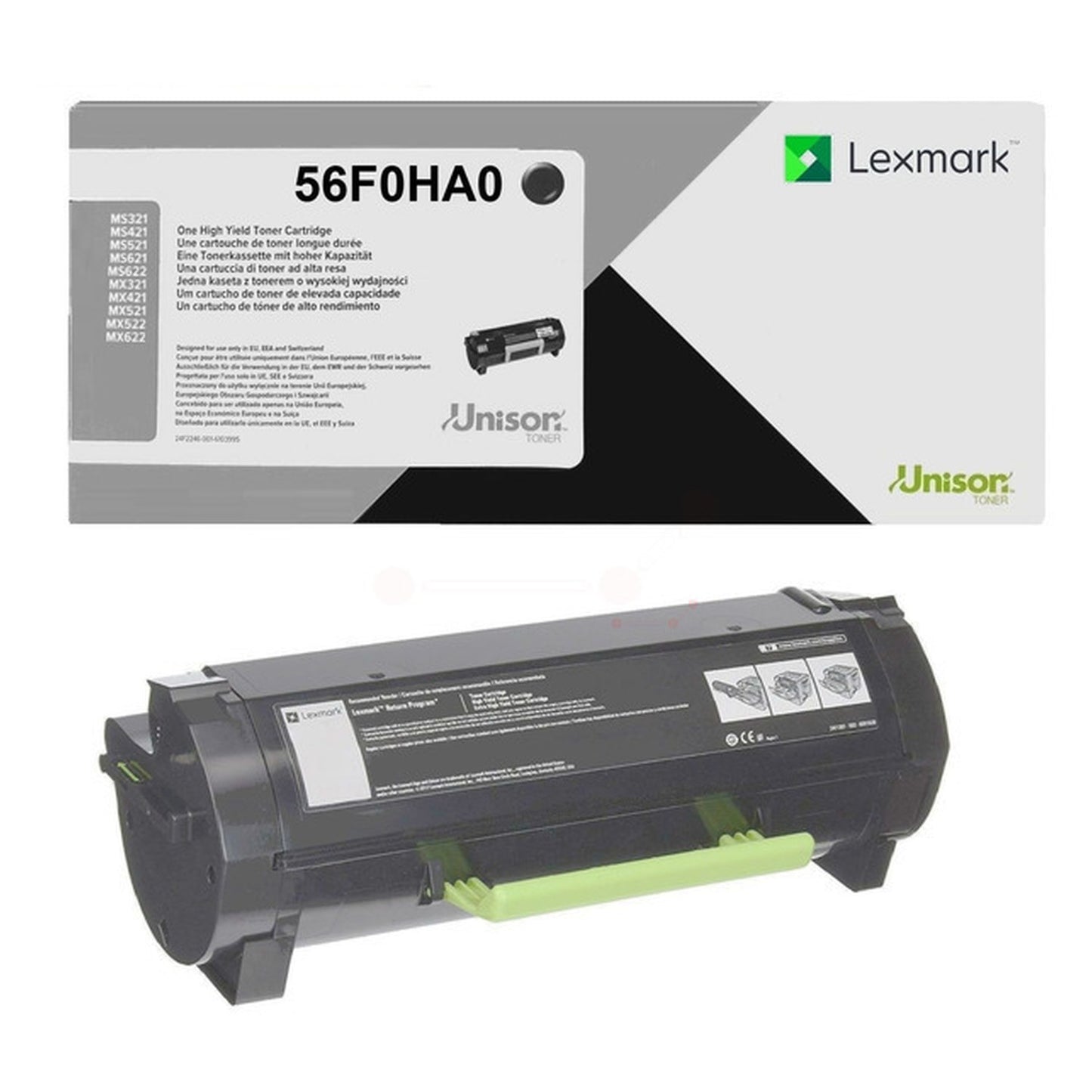 Toner d'origine Lexmark 56F0HA0 - noir