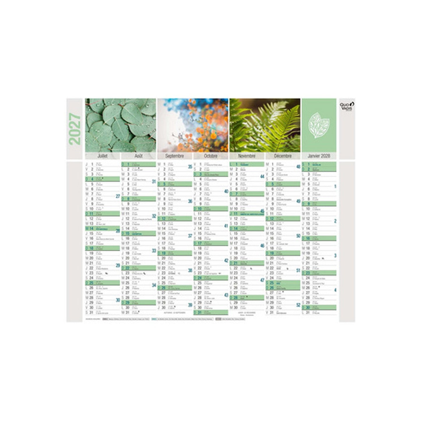 QUO VADIS Calendrier mural "Equology", 430 x 335 mm, 2027