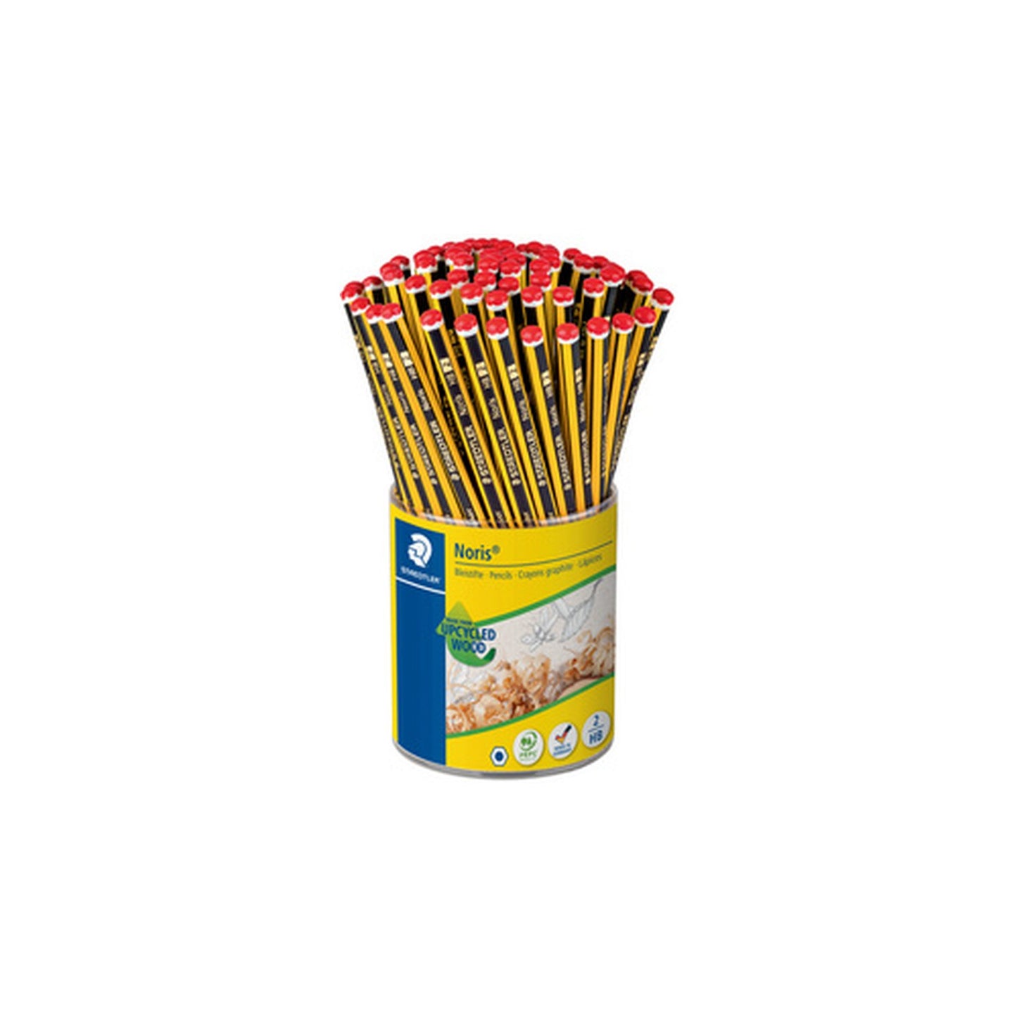 STAEDTLER Crayon de papier Noris avec gomme, pot de 72