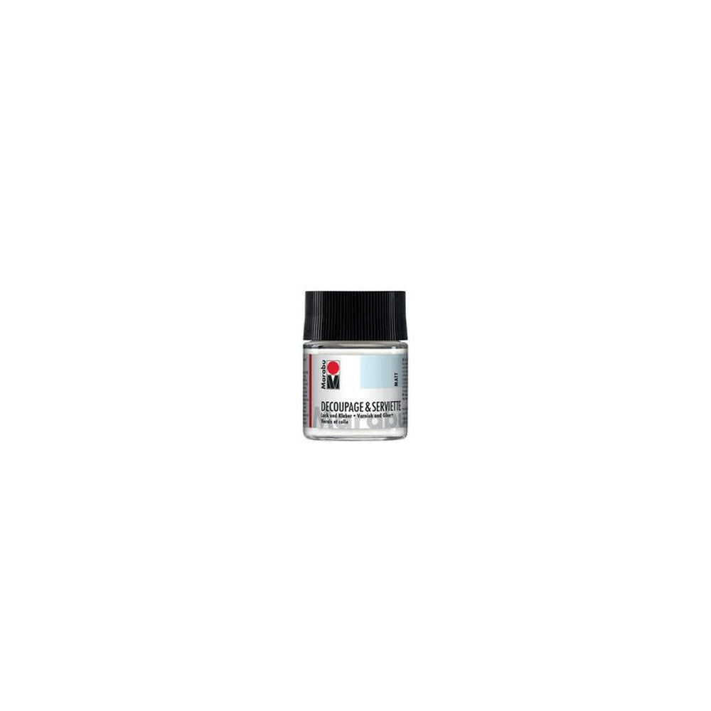 Marabu Vernis & Colle pour serviettes, mat, 50 ml, dans un