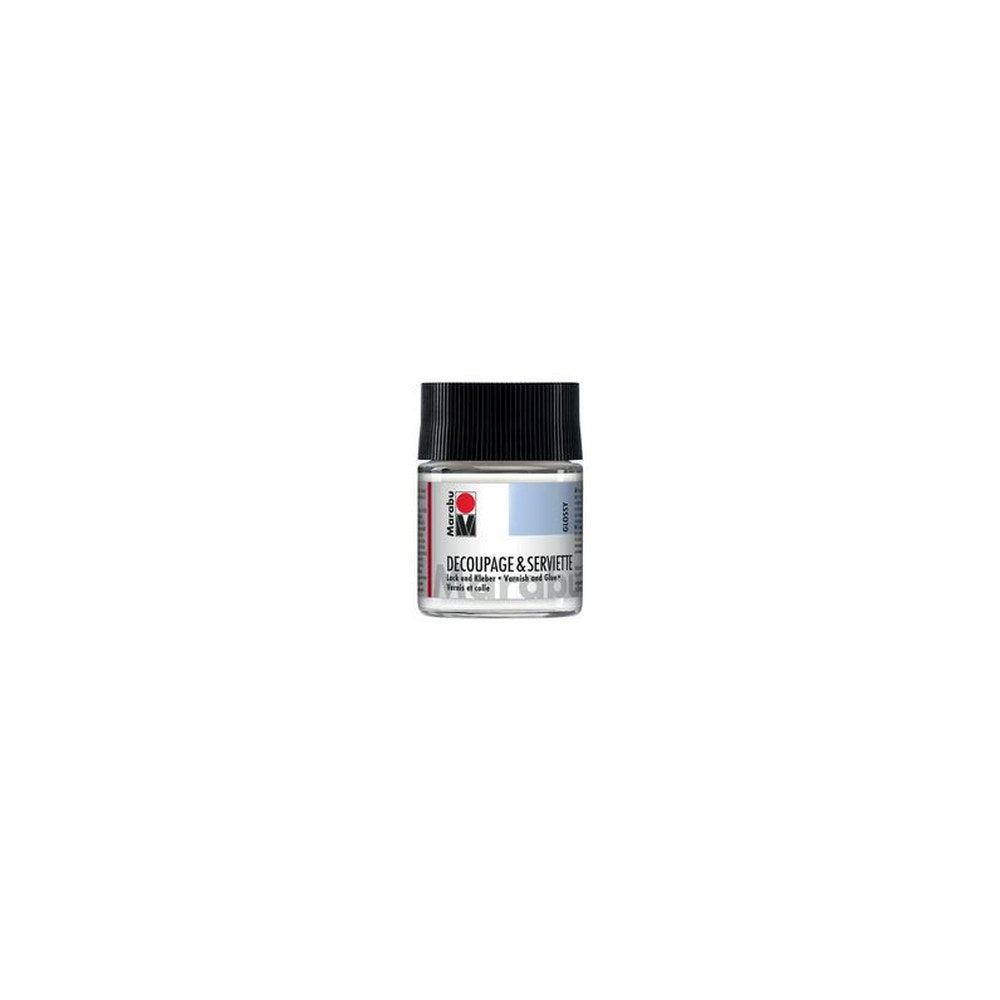 Marabu vernis & colle pour serviettes, brillant, 50 ml, dans