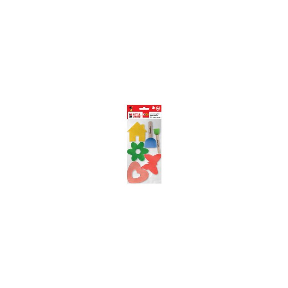 Marabu KiDS Set de tampons-éponges Little Artist, set de 6
