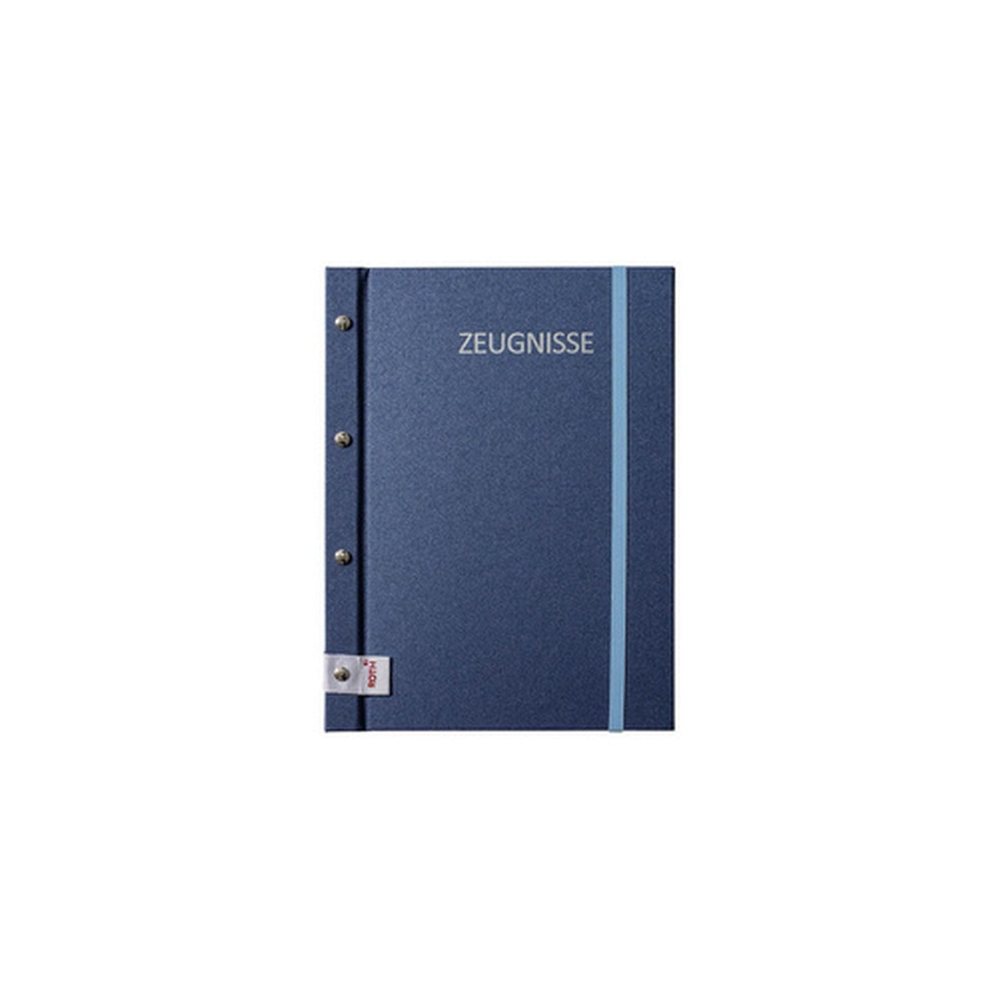 ROTH Zeugnismappe Metallium mit Buchschrauben, blau
