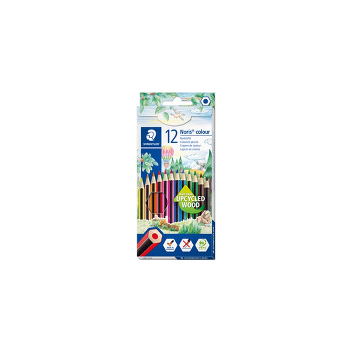 STAEDTLER Crayon de couleur Noris Colour, étui carton de 12