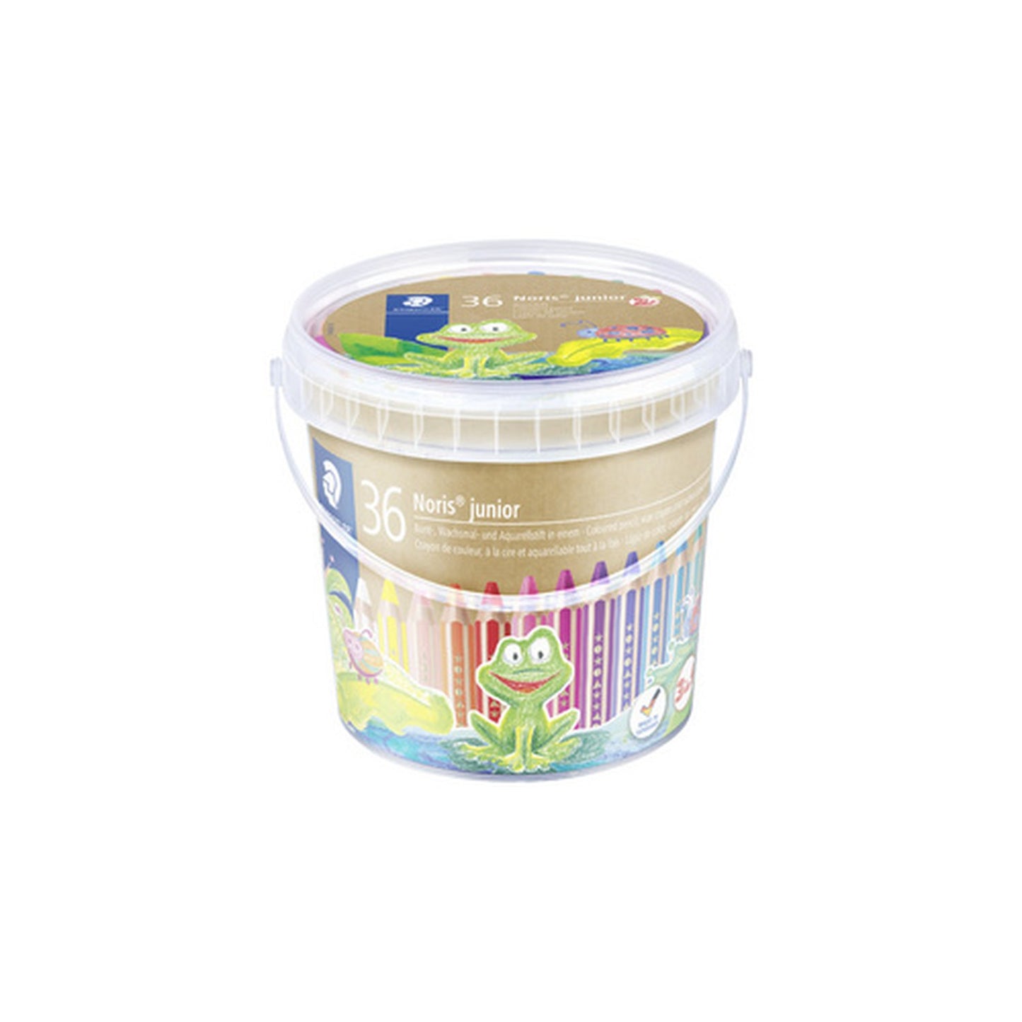 STAEDTLER Crayon de couleur Noris junior, seau de 36