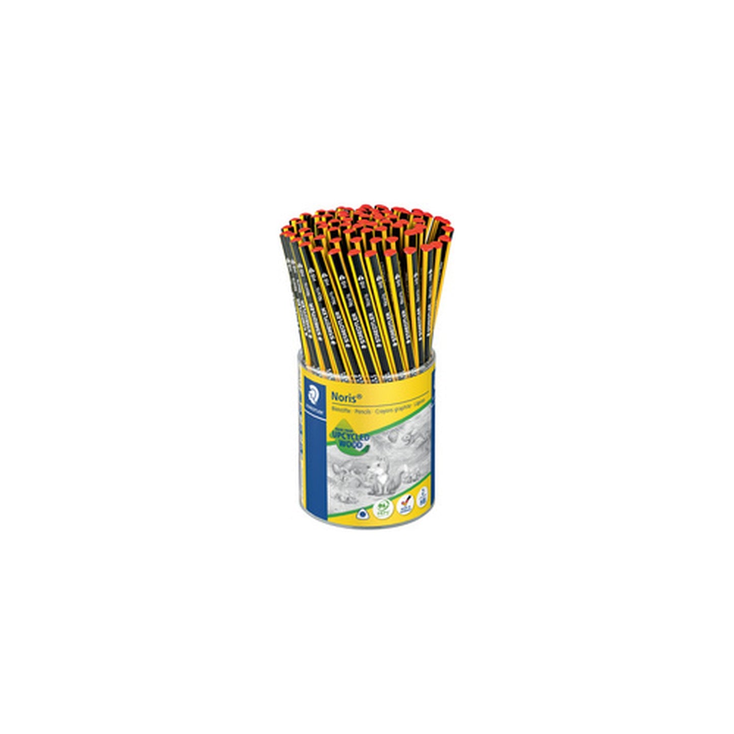 STAEDTLER Crayon graphite Noris, degré dureté: HB, pot de 72