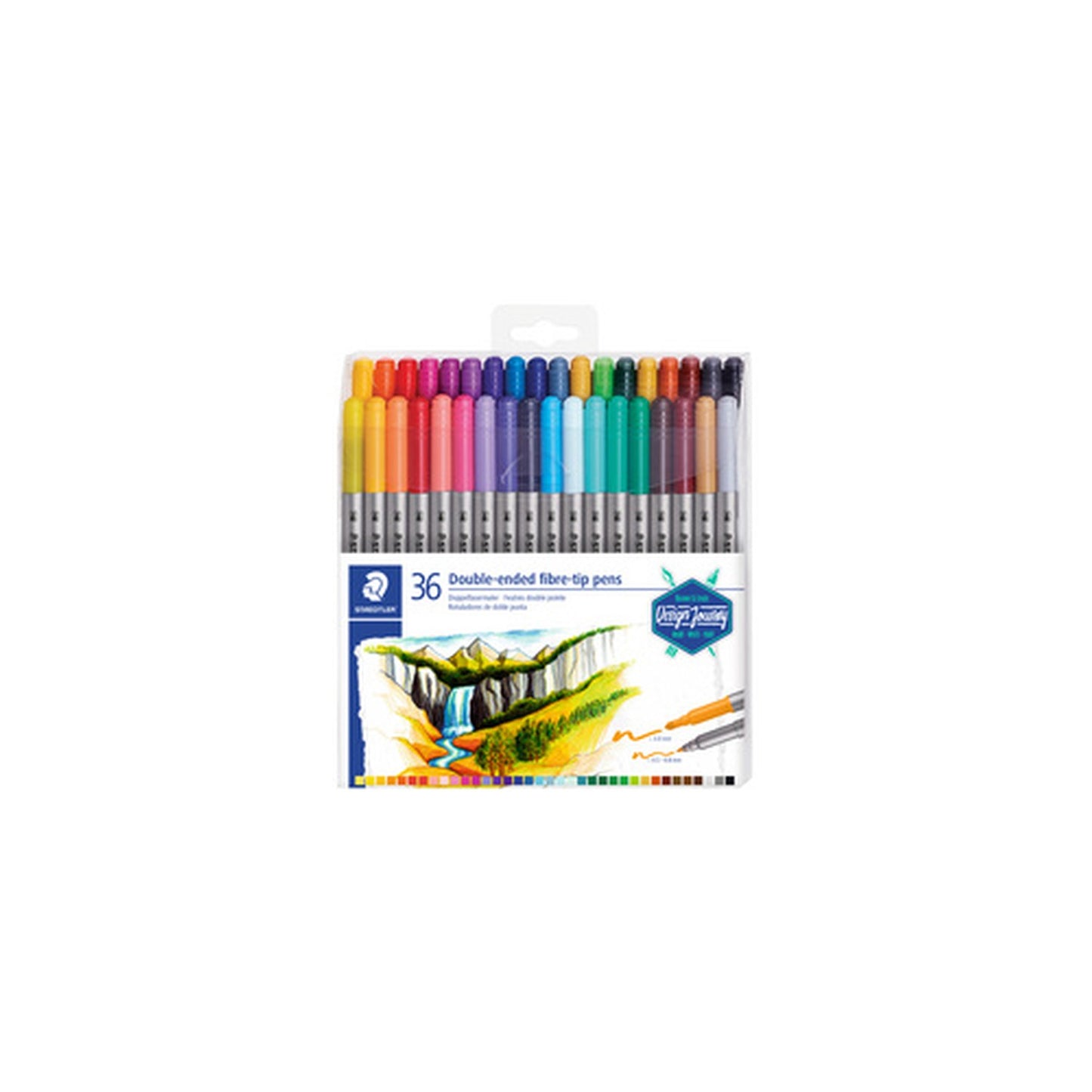 STAEDTLER Feutre double pointe Design Journey, étui de 36
