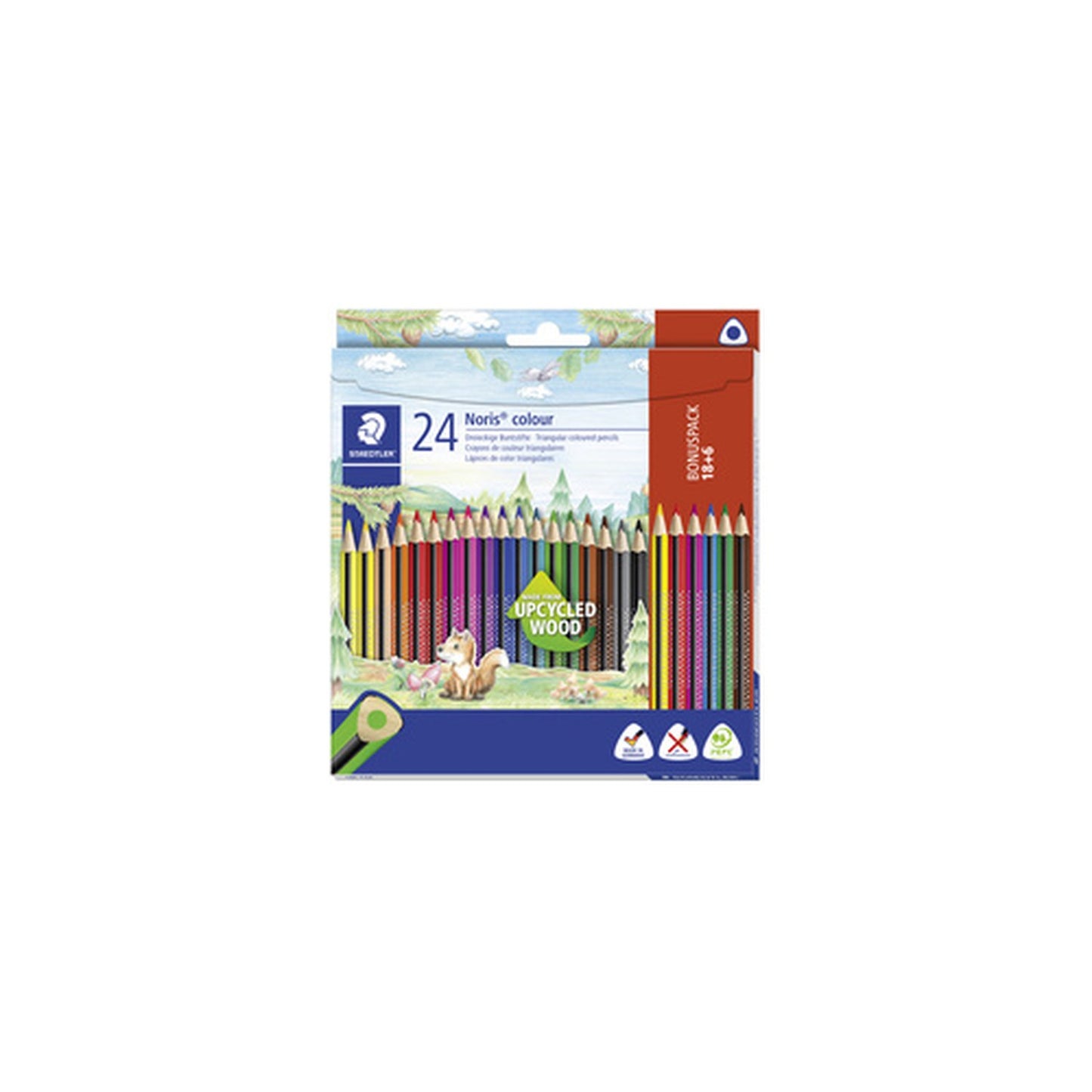 STAEDTLER Crayon de couleur triangulaire Noris colour, étui