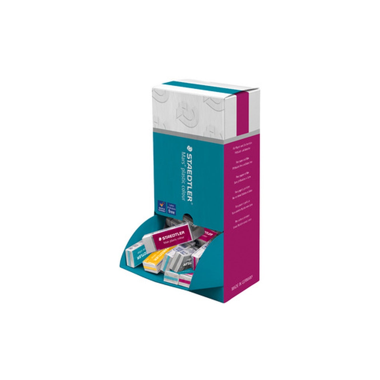 STAEDTLER Gomme plastique Mars plastic colour, présentoir